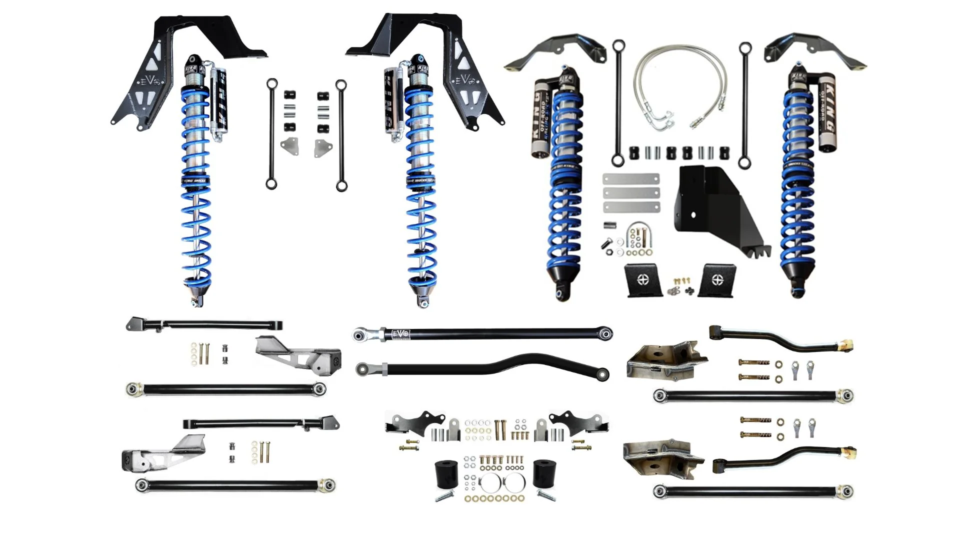 EVO SPEC KING Coilover 3-5 Inch Lift JEEP WRANGLER and GLADIATOR